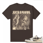 Travis Scott Jordan 1 Low Reverse Mocha Shirts Brown Vintage Sicko Mode