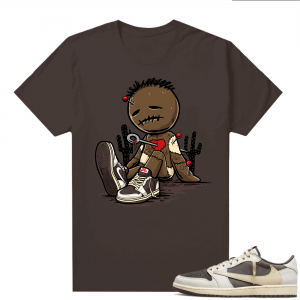 Travis Scott Jordan 1 Low Reverse Mocha Shirts Brown Voodoo Travis