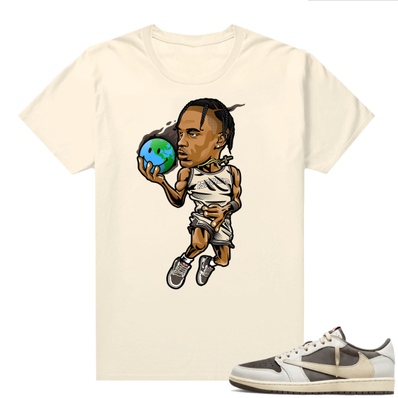 Travis Scott Jordan 1 Low Reverse Mocha Shirts Sail Air Travis