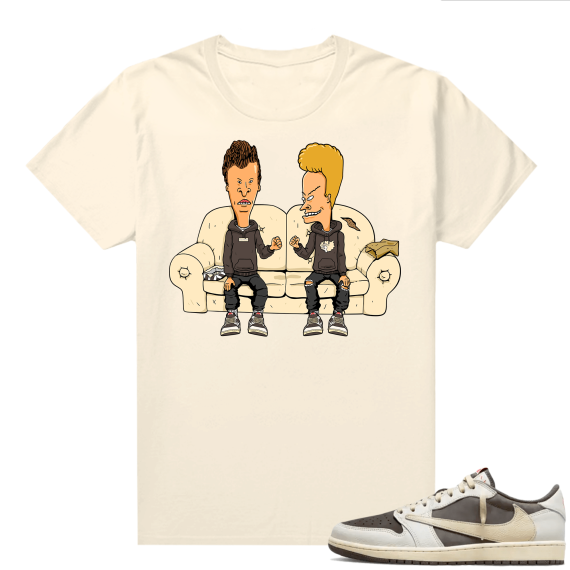 Travis Scott Jordan 1 Low Reverse Mocha Shirts Sail Beavis Sneakerhead