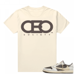 Travis Scott Jordan 1 Low Reverse Mocha Shirts Sail CEO Society