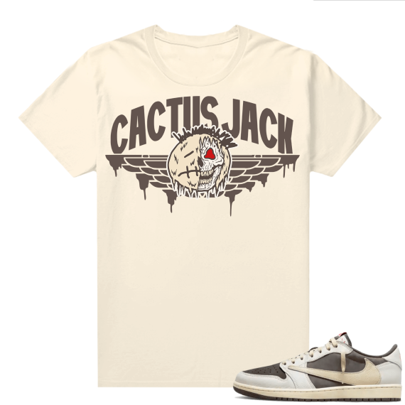 Travis Scott Jordan 1 Low Reverse Mocha Shirts Sail Cactus Jack Wings