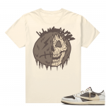 Travis Scott Jordan 1 Low Reverse Mocha Shirts Sail Cactus Skull