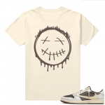 Travis Scott Jordan 1 Low Reverse Mocha Shirts Sail Cactus Smiley Drip