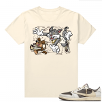 Travis Scott Jordan 1 Low Reverse Mocha Shirts Sail Finessed