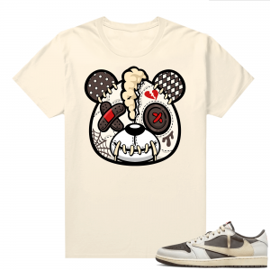 Travis Scott Jordan 1 Low Reverse Mocha Shirts Sail Heartbreak Bear