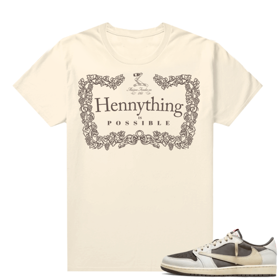 Travis Scott Jordan 1 Low Reverse Mocha Shirts Sail Hennything