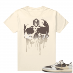 Travis Scott Jordan 1 Low Reverse Mocha Shirts Sail Marcello Gior Skull Drip