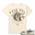 Travis Scott Jordan 1 Low Reverse Mocha Shirts Sail Marcello Gior Stay Fly