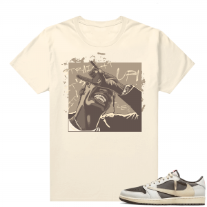 Travis Scott Jordan 1 Low Reverse Mocha Shirts Sail Travis Flex