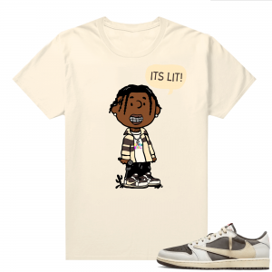 Travis Scott Jordan 1 Low Reverse Mocha Shirts Sail Travis PNUTS