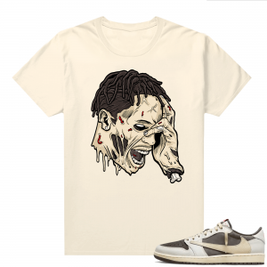 Travis Scott Jordan 1 Low Reverse Mocha Shirts Sail Travis Zombie