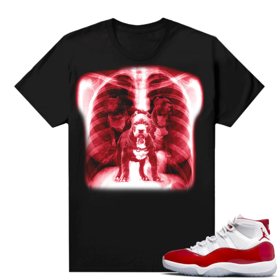 Cherry 11s Shirt Match Black DAWG IN EM