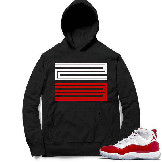 Cherry 11s  Hoodie Black 23