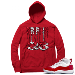 Cherry 11s  Hoodie Red 23 Drippin