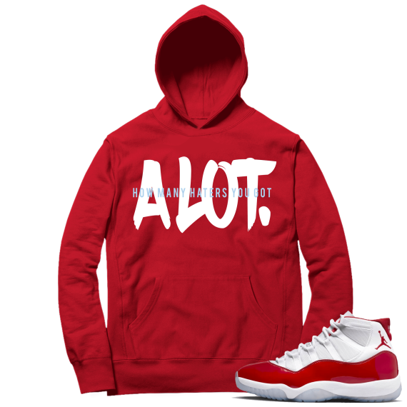 Cherry 11s  Hoodie Red ALOT