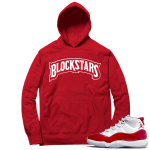 Cherry 11s  Hoodie Red Blockstars