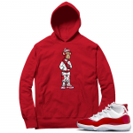 Cherry 11s  Hoodie Red Bored Ape Sneakerhead