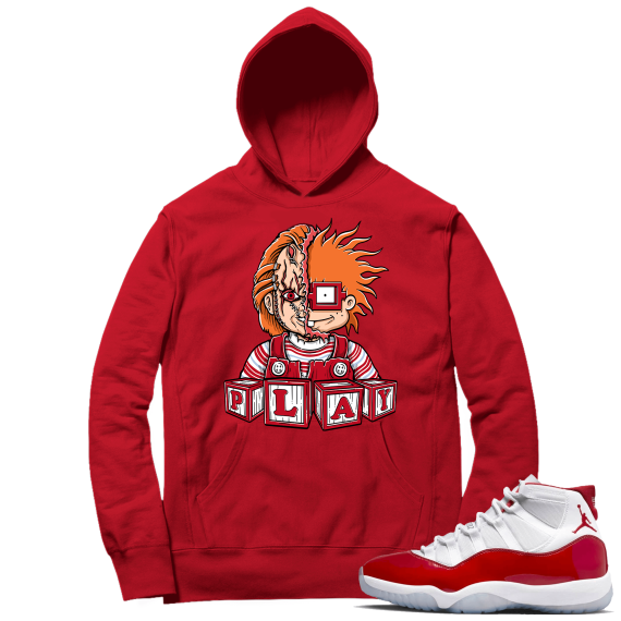 Cherry 11s  Hoodie Red Childs Play