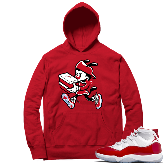 Cherry 11s  Hoodie Red Double Up