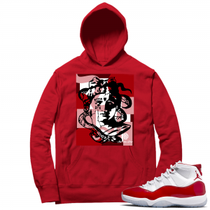 Cherry 11s  Hoodie Red Gior Medusa