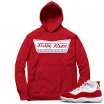 Cherry 11s  Hoodie Red Krispy Klean Sneakers