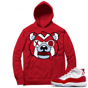 Cherry 11s  Hoodie Red Misunderstood Grizzly