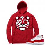 Cherry 11s  Hoodie Red Misunderstood Tiger