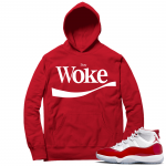 Cherry 11s  Hoodie Red Stay Woke