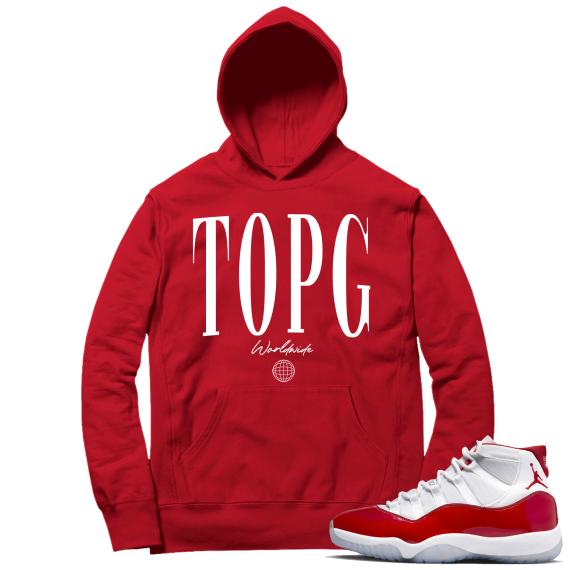 Cherry 11s  Hoodie Red Top G Worldwide