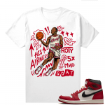 Chicago 1s Lost and Found  Shirt White MJ His Airness