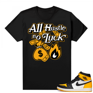 Jordan 1 Taxi Shirts  Black All Hustle