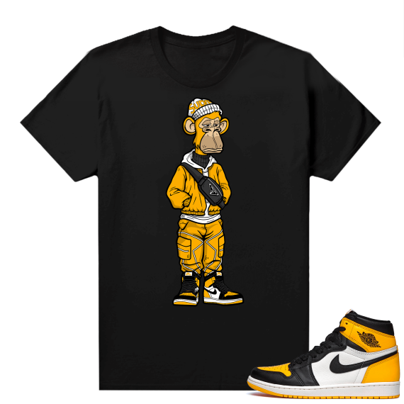 Jordan 1 Taxi Shirts  Black Bored Ape Sneakerhead