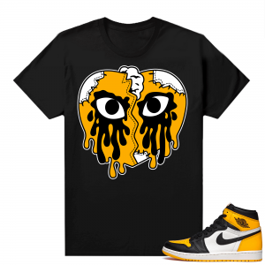 Jordan 1 Taxi Shirts  Black Crying Heart