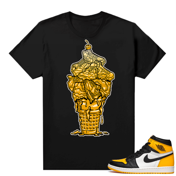 Jordan 1 Taxi Shirts  Black Ice Cream Kicks