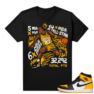 Jordan 1 Taxi Shirts  Black MJ Fast Break