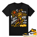 Jordan 1 Taxi Shirts  Black MJ His Airness