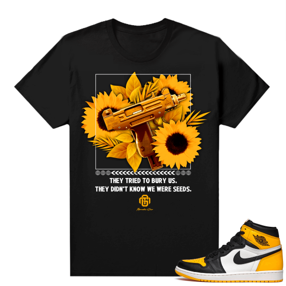 Jordan 1 Taxi Shirts  Black Marcello Gior Seeds