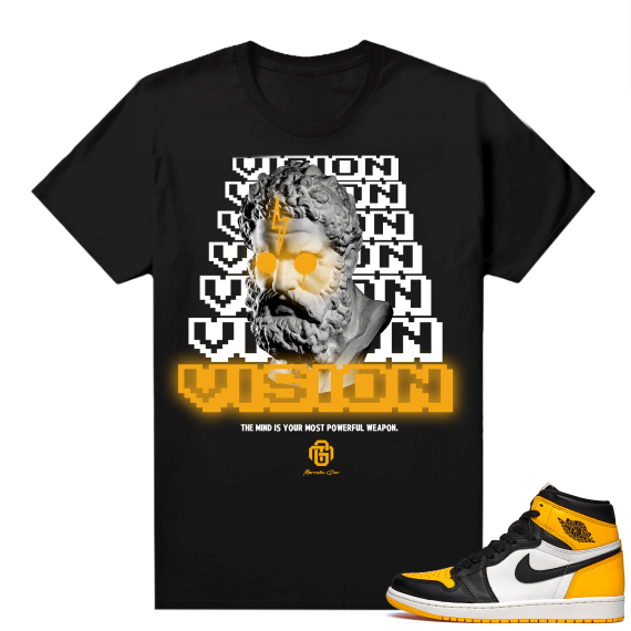 Jordan 1 Taxi Shirts  Black Marcello Gior Vision