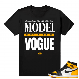 Jordan 1 Taxi Shirts  Black Marcello Gior Vogue