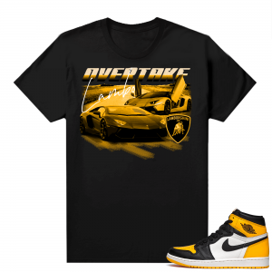 Jordan 1 Taxi Shirts  Black Overtake