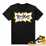 Jordan 1 Taxi Shirts  Black Rich Kids