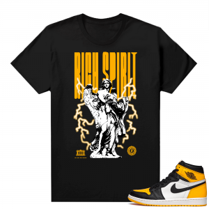 Jordan 1 Taxi Shirts  Black Rich Spirit