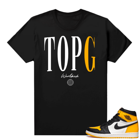 Jordan 1 Taxi Shirts  Black TOPG Worldwide