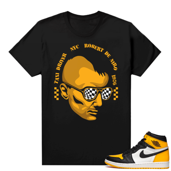 Jordan 1 Taxi Shirts  Black Taxi Driver Robert Dinero