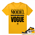 Jordan 1 Taxi Shirts  Gold Marcello Gior Vogue