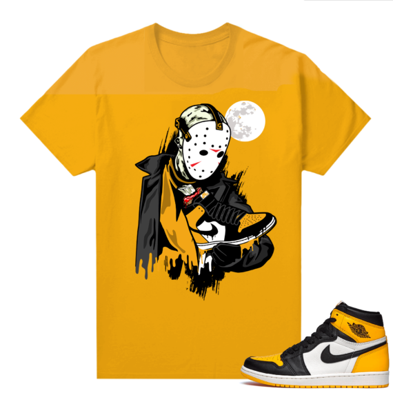 Jordan 1 Taxi Shirts  Yellow Gold Jason Taxi 1s