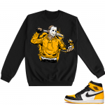 Jordan 1 Taxi  Crewneck Sweatshirt Black Jason Cop