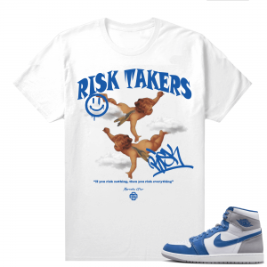 Jordan 1 True Blue shirts  Gior Risk Takers