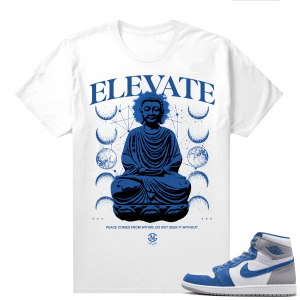 Jordan 1 True Blue shirts  White Gior Elevate